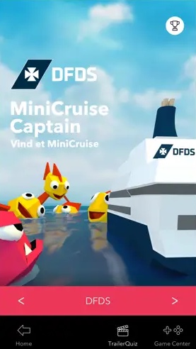 DFDS MiniCruise Captain: start screen