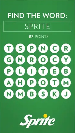 Sprite Word Game: gameplay